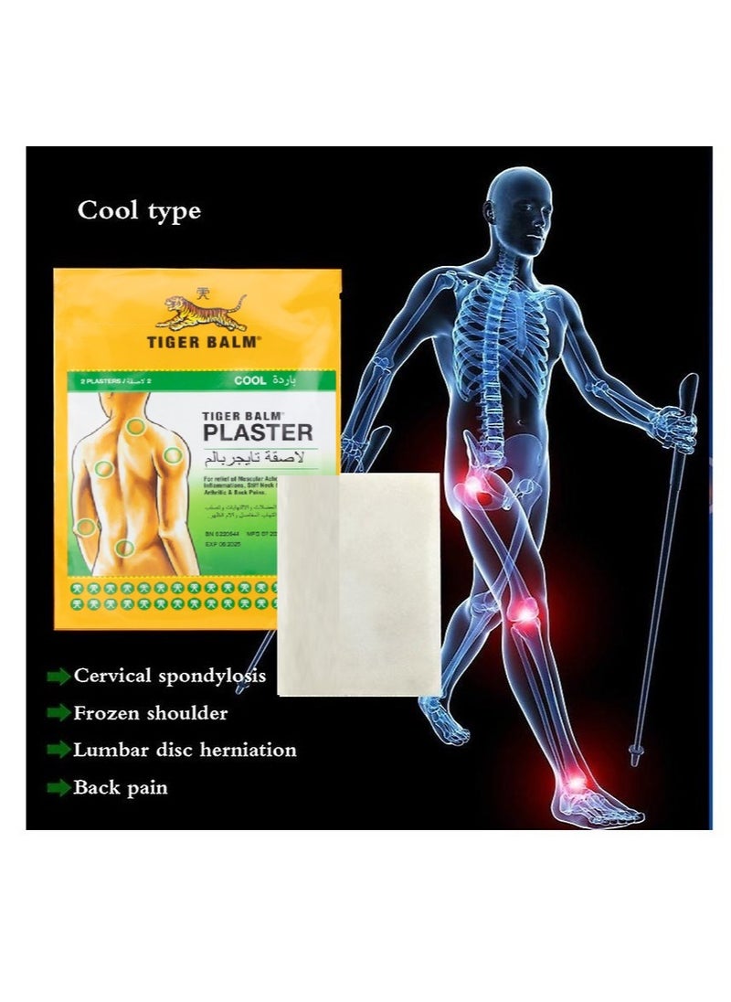Tiger Balm - Pack of 3 Cool Pain Relief Medicated Cool Patches - (Each Pack Contains 2 Plaster) - Image 1