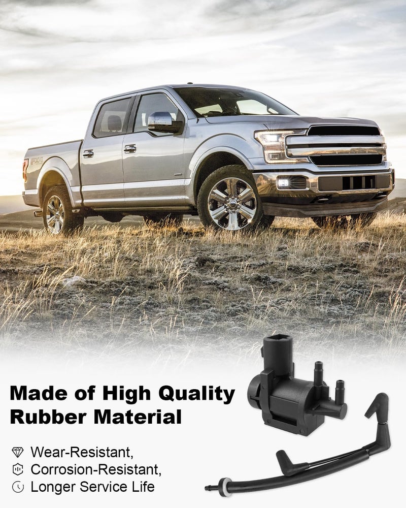 YUANTUO Check Valve Vacuum Hose and Vacuum Solenoid Fit for Ford F150 2015-2020, Fit for Ford Expedition 2018+, Fit for Lincoln Navigator 2018+, FL34-7A788-AD, FL3Z-3A788-B, 7L1Z-9H465-B - Image 4