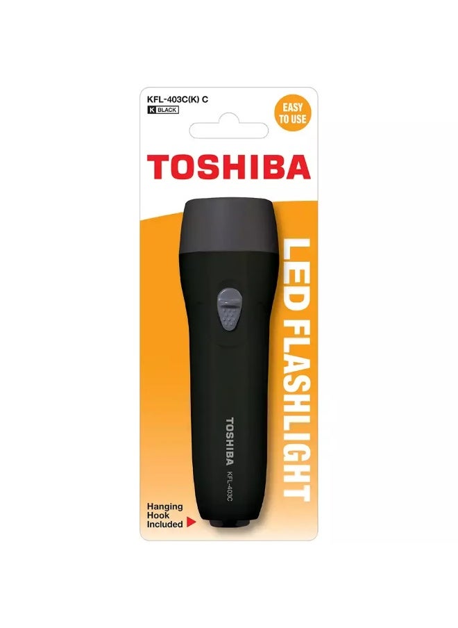 Toshiba Toshiba LED Flashlight Compact LED Flashlight with 60 Lumens- Black Color 