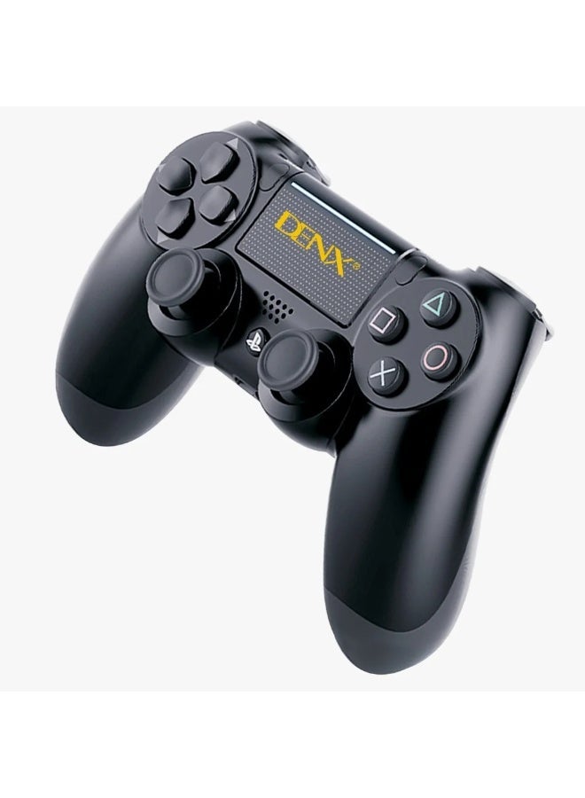 Denx The DINX Bluetooth PlayStation 4 controller is compatible with PlayStation 4, PC, Apple devices, and Android/iOS systems. It offers 8 hours of continuous use and has an 800mAh battery capacity. - Image 1