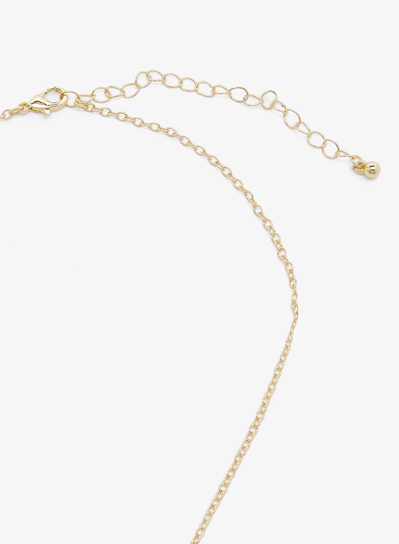 ايلا قلادة بتفاصيل ذهبية مع تعليقات - Image 3