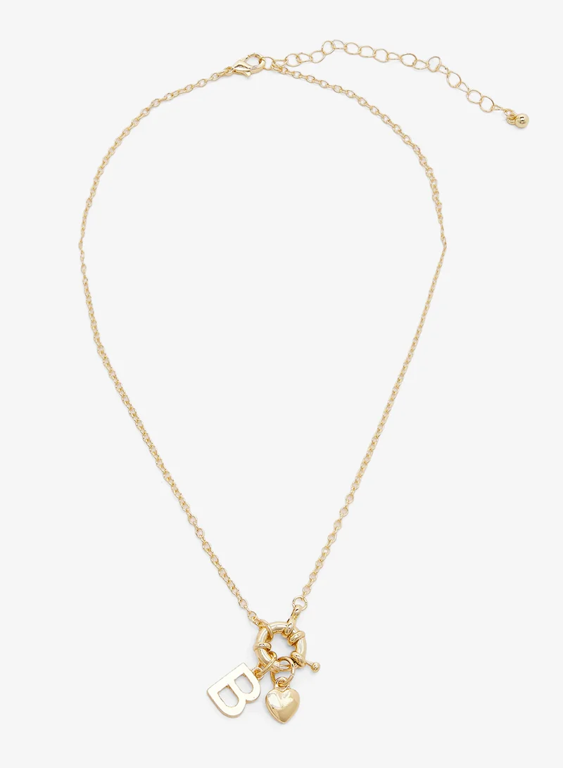ايلا Gold Detail Necklace With Charms