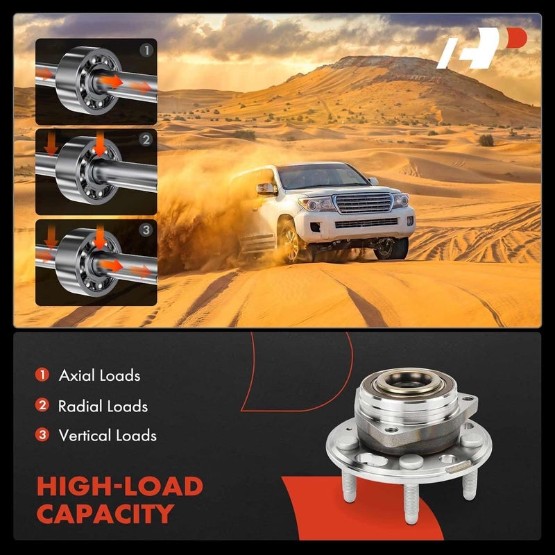 A-Premium Front Rear Wheel Bearing and Hub Assembly - Compatible with Chevy GMC Buick Cadillac Models - Image 5