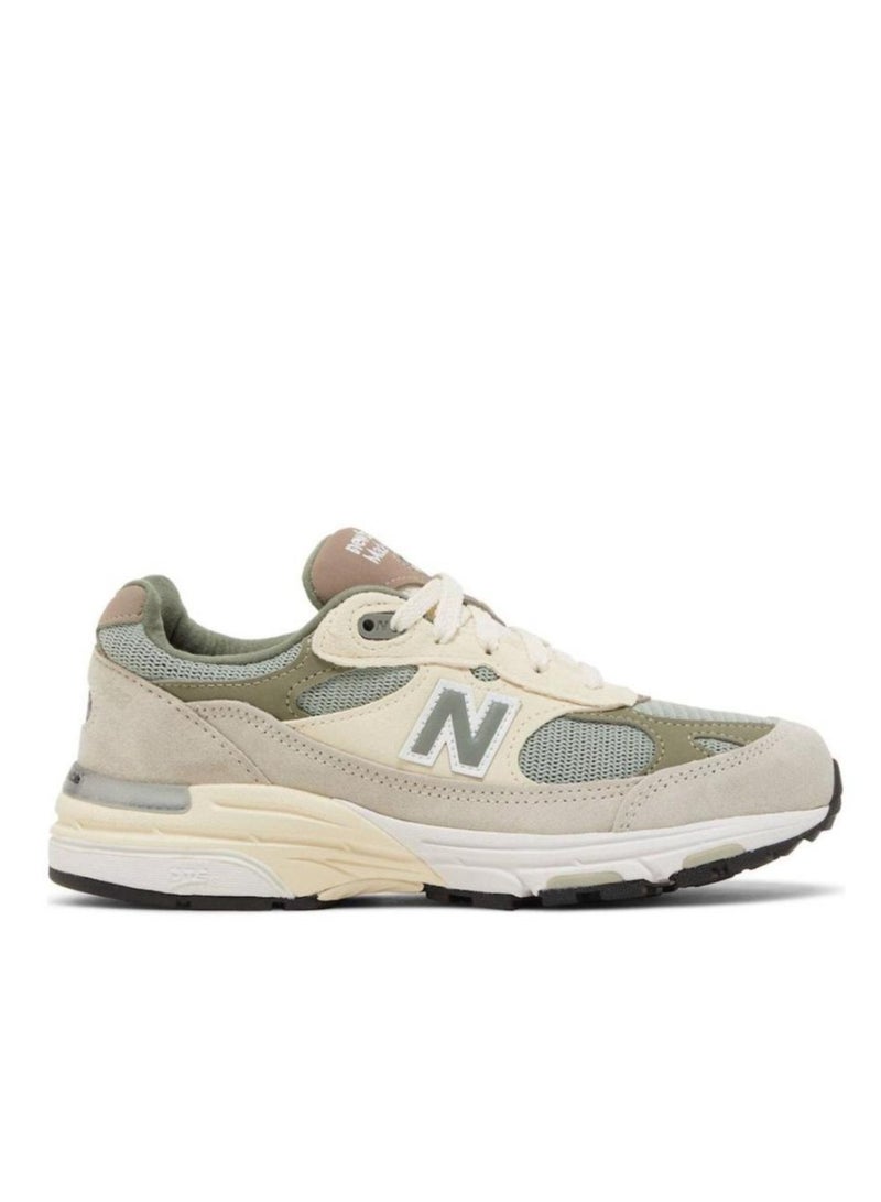 New Balance 993 Casual Athlesiure/Colorblock Sneakers Shoes Light Gray/Green For Men/Women/Students  - Image 2