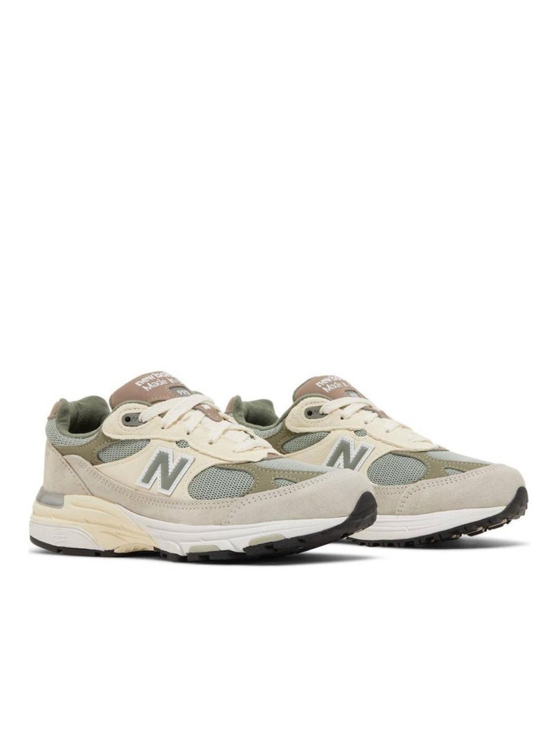 New Balance 993 Casual Athlesiure/Colorblock Sneakers Shoes Light Gray/Green For Men/Women/Students  - Image 3
