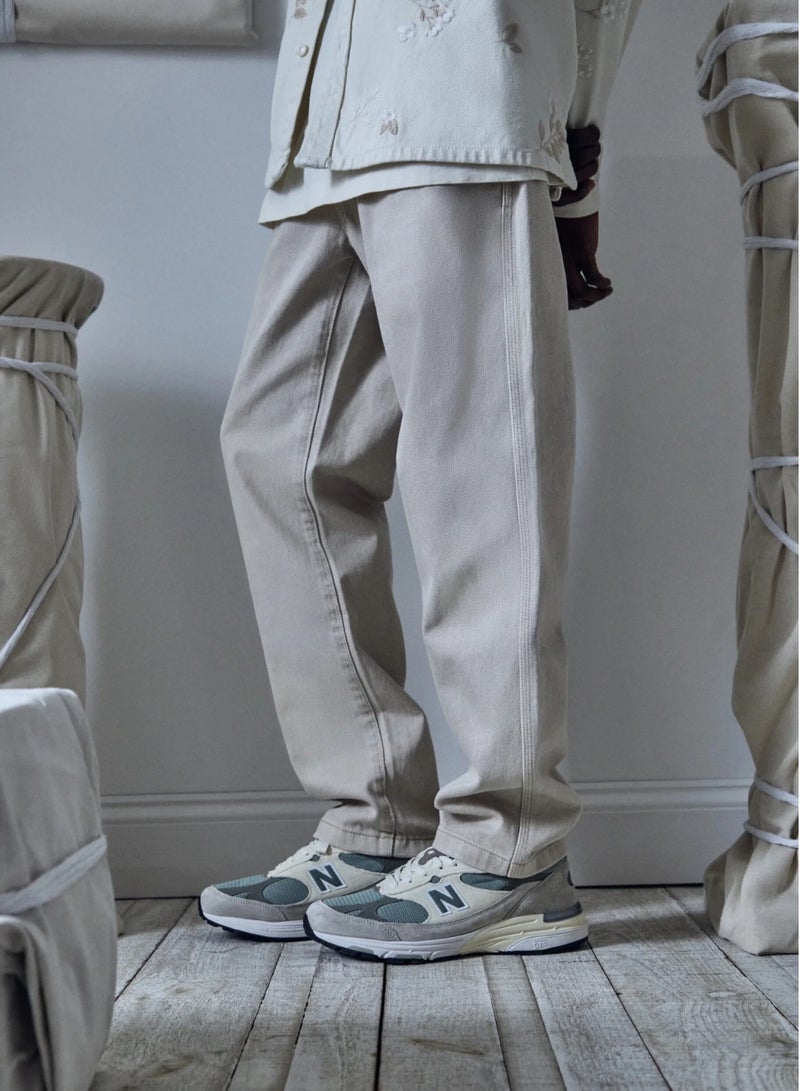 New Balance 993 Casual Athlesiure/Colorblock Sneakers Shoes Light Gray/Green For Men/Women/Students  - Image 4