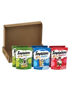 Temptations Mixups Variety Pack Flavors Crunchy And Soft Cat Treats, 3Oz Pouches, Pack Of 6  - Image 1