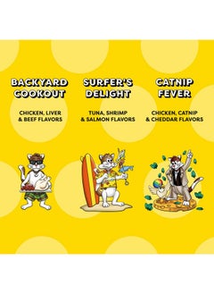 Temptations Mixups Variety Pack Flavors Crunchy And Soft Cat Treats, 3Oz Pouches, Pack Of 6  - Image 3