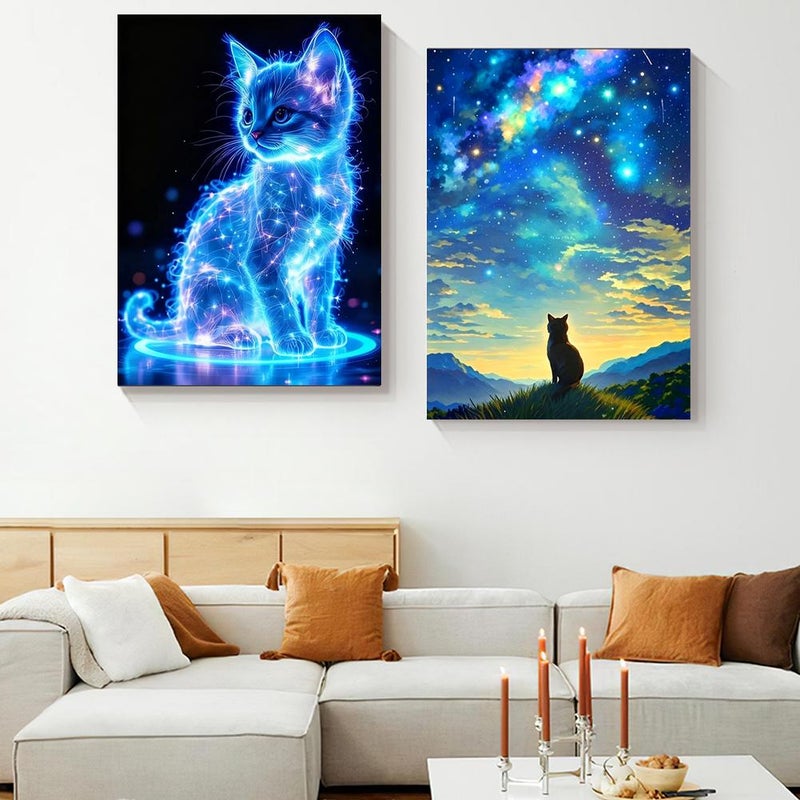 Diamond painting, full diamond animal DIY, diamond embroidery ornaments, living room and bedroom decorative paintings, cross-border exclusive factory wholesale. - Image 2