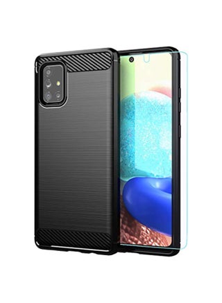 Samsung Galaxy A71 5G UW (Verizon Edition) case,with HD Screen Protector,Soft TPU Slim Fashion Non-Slip Protective Phone Case Cover for Samsung Galaxy A71 5G UW (Black Brushed TPU Case) - pzsku/Z8B98CF706A685B675568Z/45/_/1732901059/bcd3d0cf-f27b-4ea6-a8bc-117dce892238