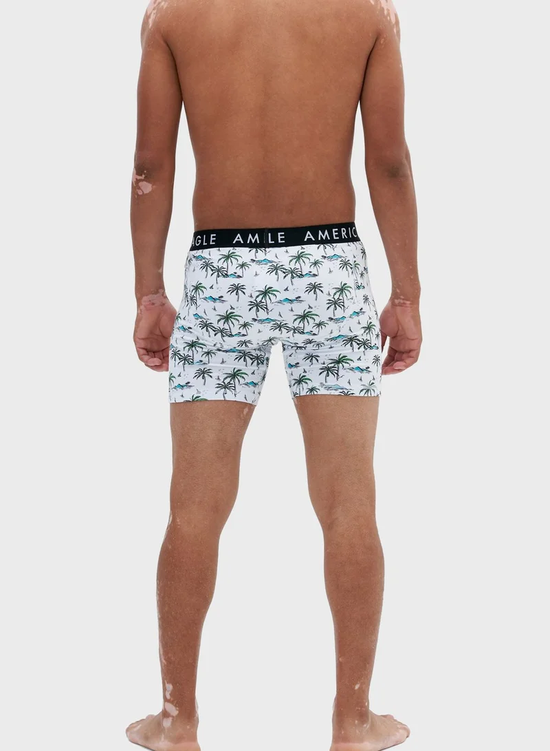 امريكان ايجل 3 Pack Printed Trunks