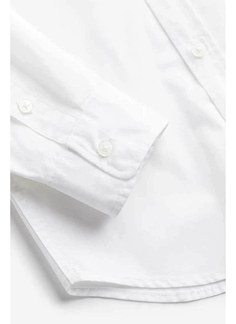 H&M Long-Sleeved Cotton Shirt