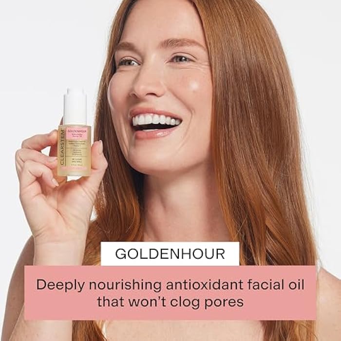 CLEARSTEM GOLDENHOUR Hydrating Facial Oil - Plumping Face Oil for Women for Deep Face Hydration - Non-Comedogenic Vitamin C Oil for Skin with Hyaluronic Acid and Watermelon Seed for Glowing Skin - Image 2
