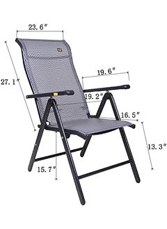 Whixori Whixori Iron Foldable Zero Gravity Sun Lounger Reclining Deck Waterproof and Adjustable Chairs for Beach Patio Garden Furniture Outdoor Camping Office Black  - Image 3