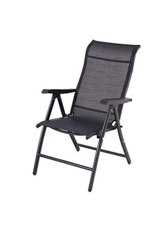 Whixori Whixori Iron Foldable Zero Gravity Sun Lounger Reclining Deck Waterproof and Adjustable Chairs for Beach Patio Garden Furniture Outdoor Camping Office Black  - Image 1