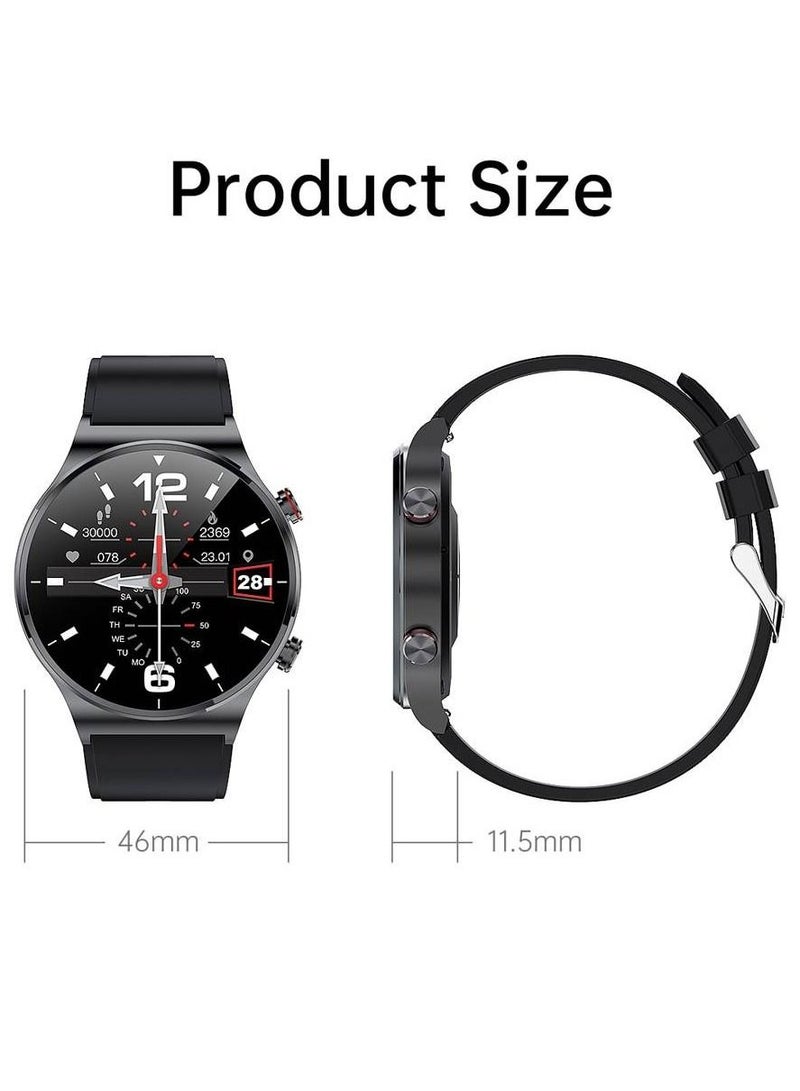 Blulory Glifo G6 Pro HD Screen Sports Heart Rate Monitor IP67 Waterproof Bluetooth Calling Smartwatch Black - Image 4