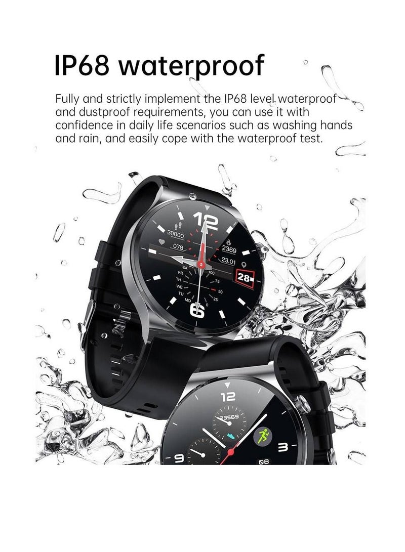 Blulory Glifo G6 Pro HD Screen Sports Heart Rate Monitor IP67 Waterproof Bluetooth Calling Smartwatch Black - Image 3