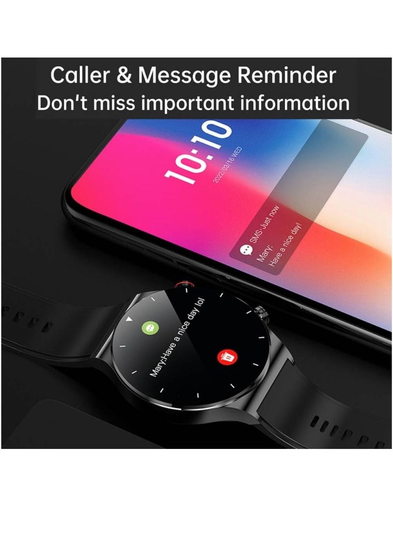 Blulory Glifo G6 Pro HD Screen Sports Heart Rate Monitor IP67 Waterproof Bluetooth Calling Smartwatch Black - Image 2