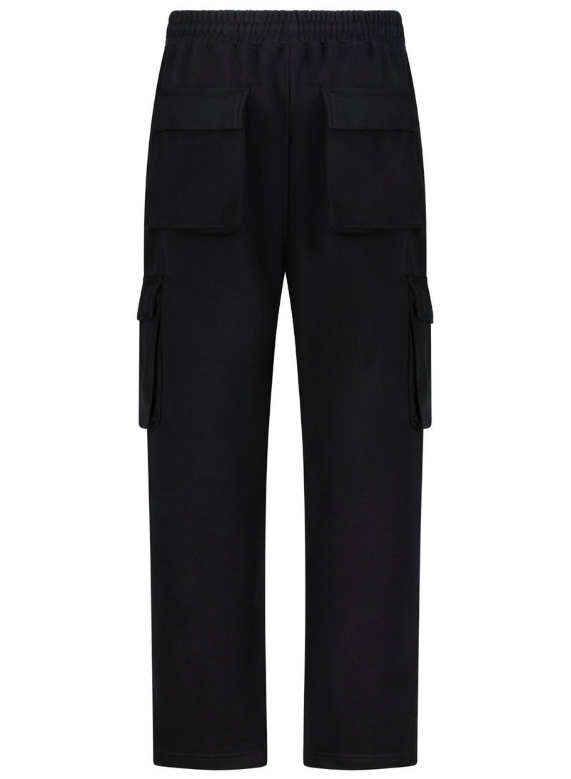 LOUKLAD Authentic City Cargo Sweatpants - Black - Image 3