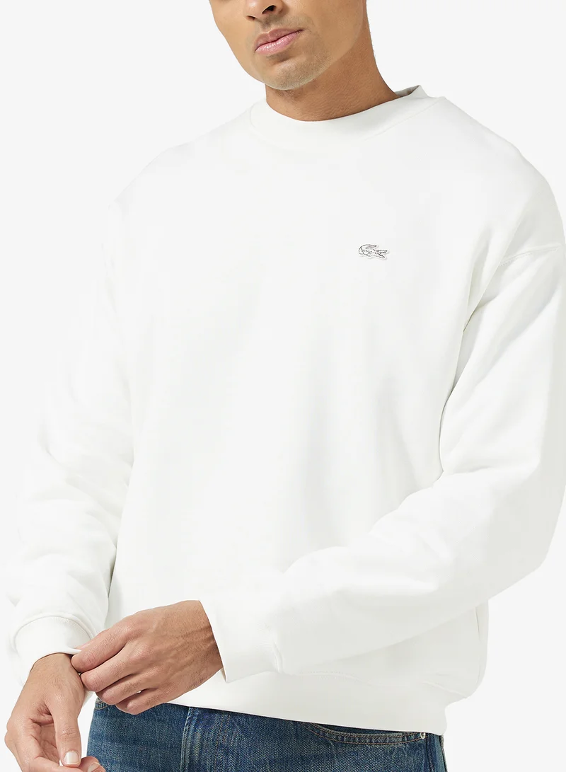 LACOSTE Crew Neck Loose Fit Sweatshirt