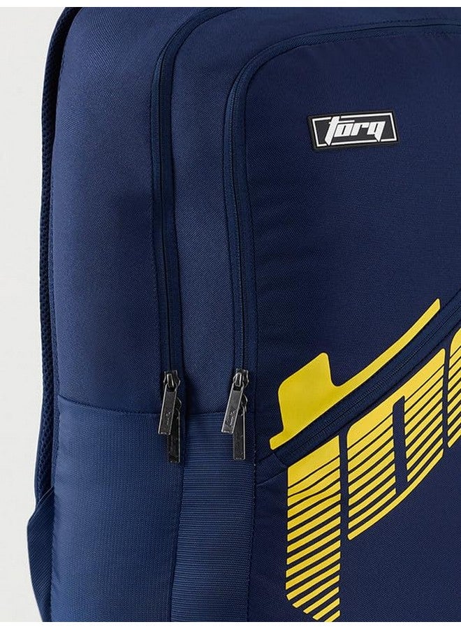 Torq Polyester Backpack for Men & Women | School Backpack | College Backpack | Casual Backpack | 35L Posidn_Blue - Image 5