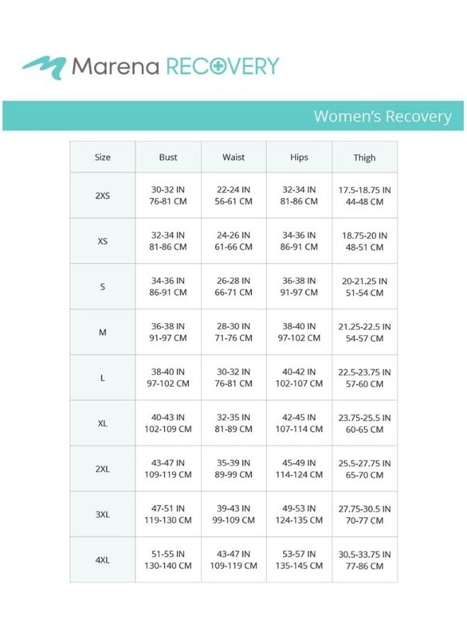 Marena Women’s Girdle with High Back, Short-Length - Post Surgical Shapewear Support, Targeted Compression, Easy Application, Helps Promote Healing & Recovery