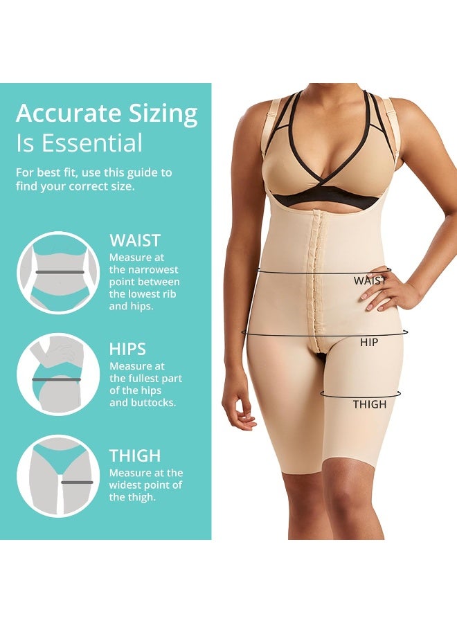 Marena Women’s Girdle with High Back, Short-Length - Post Surgical Shapewear Support, Targeted Compression, Easy Application, Helps Promote Healing & Recovery