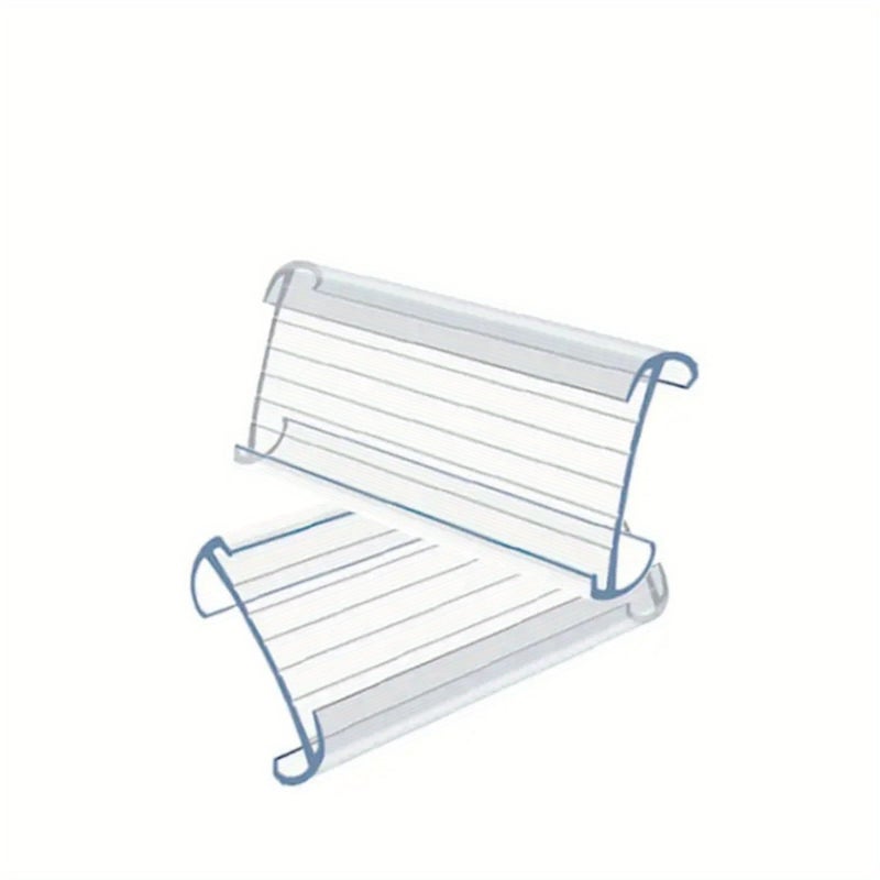 25 Sets Shelf Labeling Clips with White Sheets for Freezer Price Tags Cards - Image 5