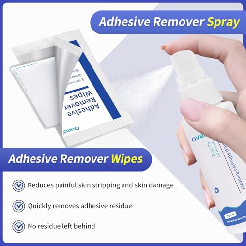 ovand Adhesive Remover Wipes: Adhesive Remover for Skin - No Sting Medical Adhesive Remover, Ostomy Adhesive Remover for Sensitive Skin,Individually Packed (80 pcs) - Image 4