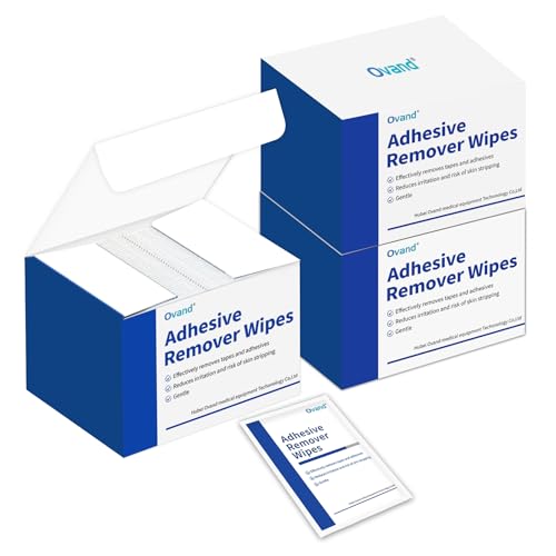 ovand Adhesive Remover Wipes: Adhesive Remover for Skin - No Sting Medical Adhesive Remover, Ostomy Adhesive Remover for Sensitive Skin,Individually Packed (80 pcs) - Image 1