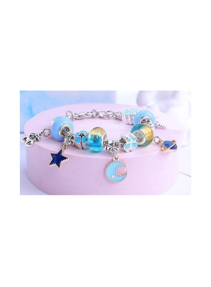dreamons link DIY Girls Beads Jewelry Making Kit Arts Crafts Gifts Set With Portable Bracelet Organizer Box - Image 3