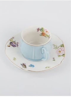 Leaf Printed Ceramic Cup And Saucer - pzsku/Z8B9941B5A38316484232Z/45/_/1724941089/34339a7f-b5fb-4e7a-9b89-a1cfeba04840