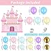 Justforjoyful طقم قوس بالونات الأميرة لتزيين حفلات الأميرة 112 قطعة خلفية قلعة بالونات قوس قزح الباستيل بالونات ماكرون للفتيات والنساء لعيد الميلاد وحفلات استقبال المواليد وحفلات الزفاف - Image 4