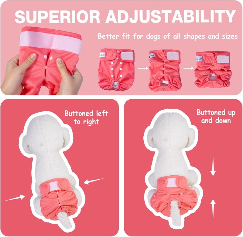 Pet Soft Female Dog Heat Pants with Back, Leak-Proof - Image 4