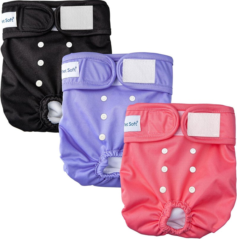 Pet Soft Female Dog Heat Pants with Back, Leak-Proof - Image 1