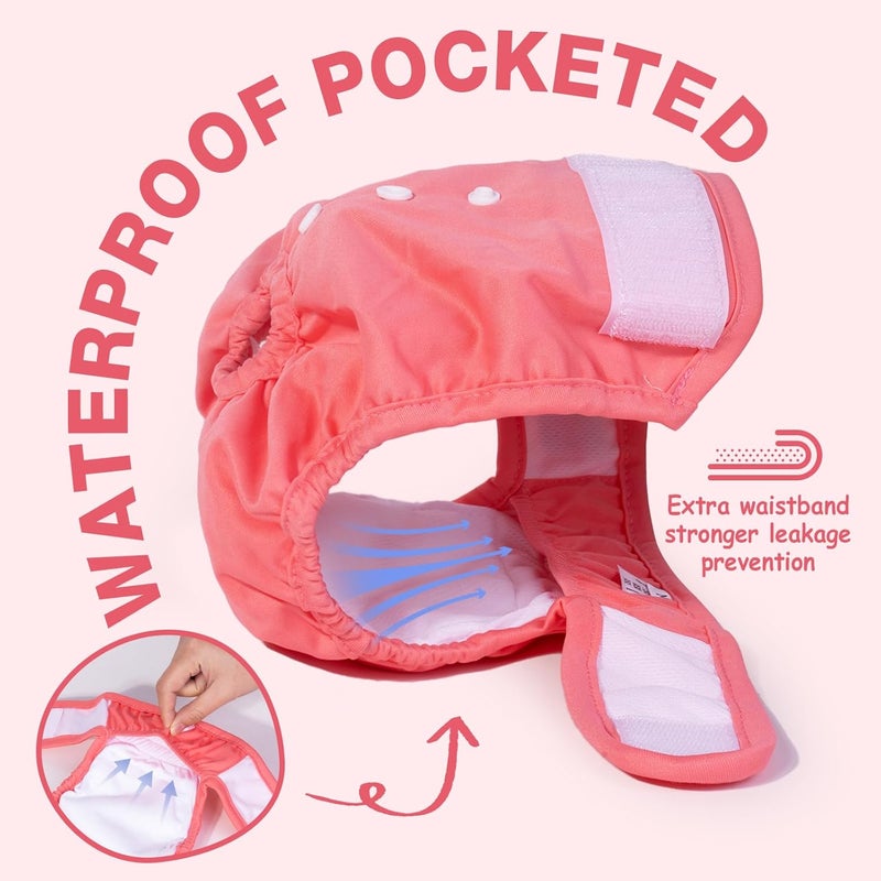 Pet Soft Female Dog Heat Pants with Back, Leak-Proof - Image 3