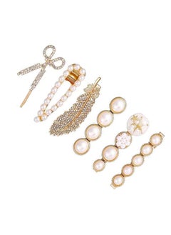 MXXGMYJ Pearls Hair Clips Pins for Women Girls Trendy Hair Barrettes for Thick Thin Hair for Birthday Gifts Bling Hairpins Headwear Barrette Styling Tools Accessories  - Image 1