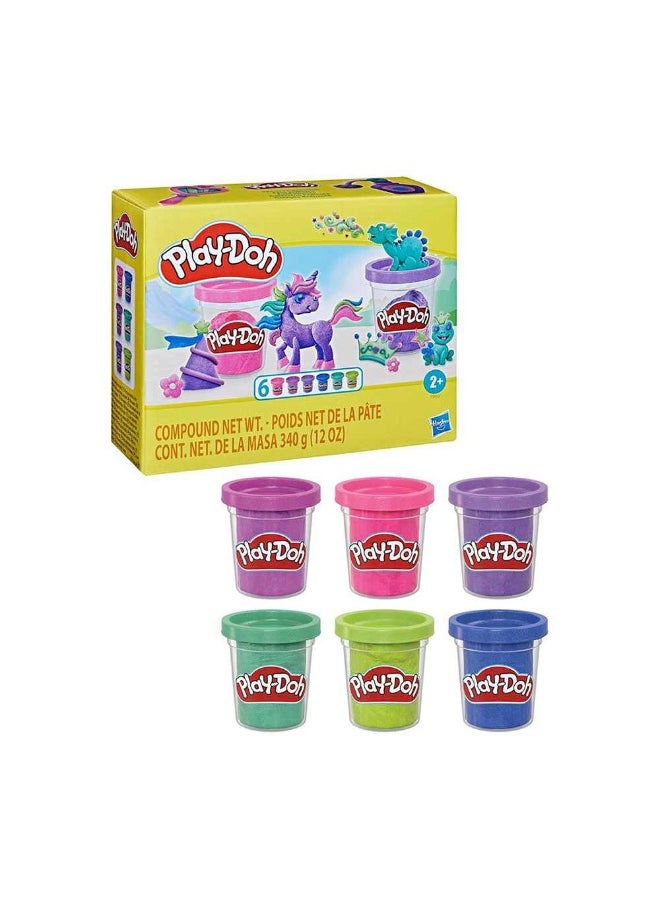 Play-Doh Sparkle Compound 2.0 Collection (340 G , 6 Pack)  - Image 1