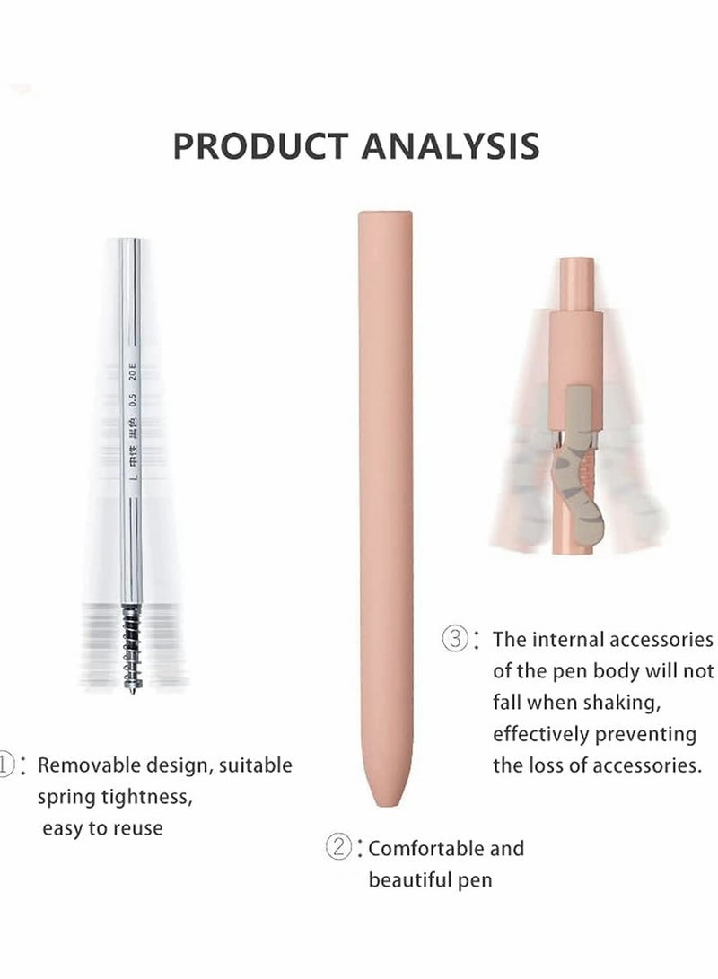 KASTWAVE 8PCS Cute Cat Press 0.5 Gel Pen, Boxed Pen, Office Pen, Quick-Drying Neutral Pen, Retractable Gel Ink Black Pen Rollerball Pens, for Cat Lovers Kids Stationery School Office Supplies - Image 3