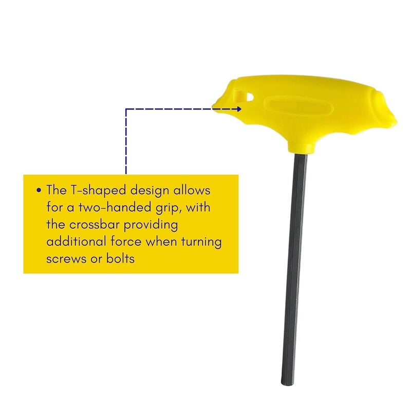 4 NEX Heavy Duty CRV T-Type Hex Allen Key (3 MM) - Image 5