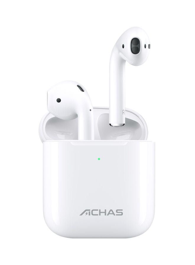 ACHAS In-Ear Bluetooth Earbuds With Charging Box White - Image 1