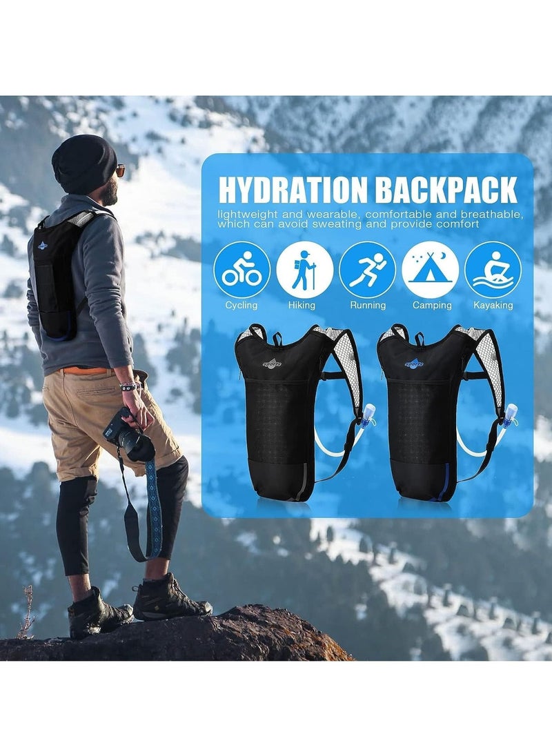 Y&D 2 Pack Hydration Backpack Pack, Lightweight Water with 2l Bladder, Bladder Hiking Running Cycling Biking for Men Women  - Image 5
