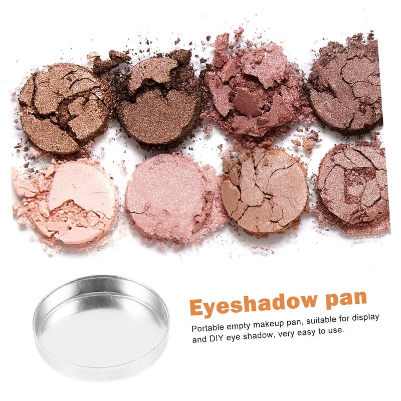10 قطعة من أواني ظلال العيون الصغيرة الفارغة من الألومنيوم صينية مكياج لتنظيم مستحضرات التجميل DIY - Image 4