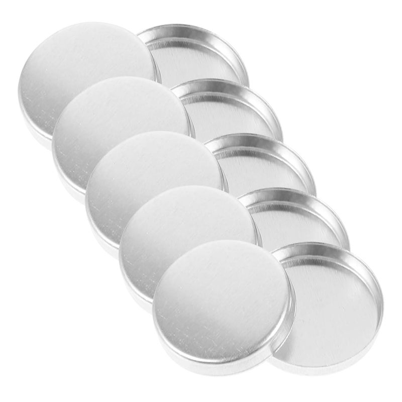 10 قطعة من أواني ظلال العيون الصغيرة الفارغة من الألومنيوم صينية مكياج لتنظيم مستحضرات التجميل DIY - Image 1