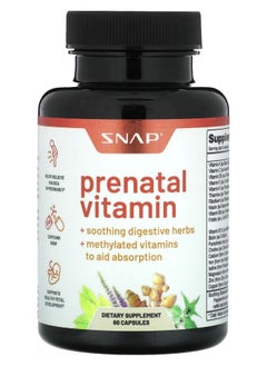 SNAP SUPPLEMENTS Prenatal Vitamin 60 Capsules 