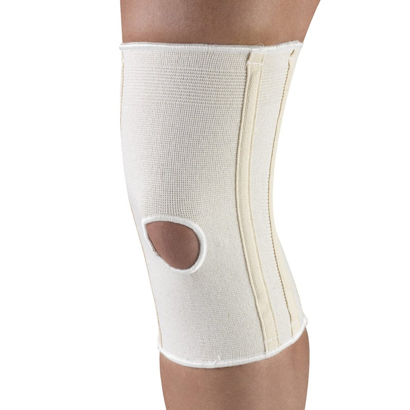 Champion Knee Brace Flexible Stays Knit Elastic White Small