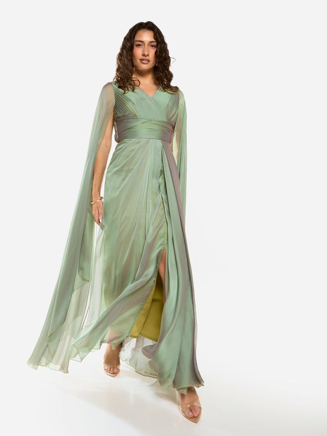 House of Moda Pleated Bodice Gathered Waist Maxi Dress - Image 4