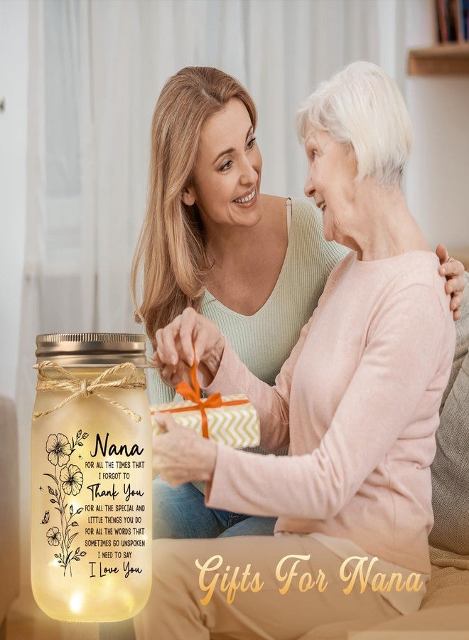 BeneCharm هدايا بيني تشارم للجدة، هدايا عيد ميلاد للجدة، مصباح ليلي مزخرف على شكل مرطبان للجدة، هدية عيد ميلاد للجدة من الأحفاد، هدايا للجدة في عيد الأم وعيد الشكر وعيد الميلاد - Image 2