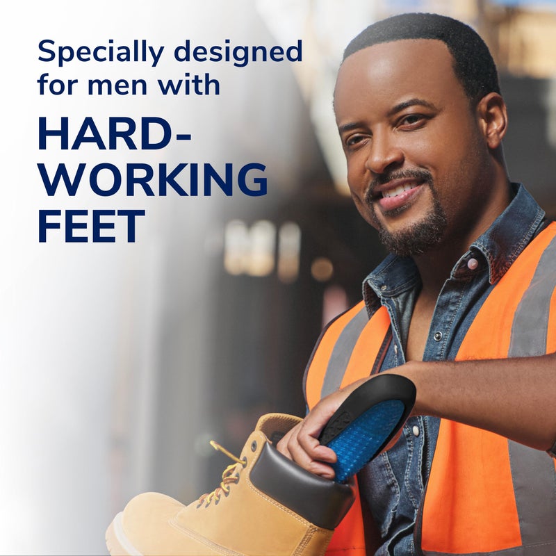 Dr. Scholl's Dr. Scholl's Work Insoles (Pack) // All-Day Shock Absorption and Reinforced Arch Support That Fits in Work Boots and More (for Men's 8-14, Also Available for Women's 6-10) 1 Pair (Pack of 2) 2 Count  - Image 2