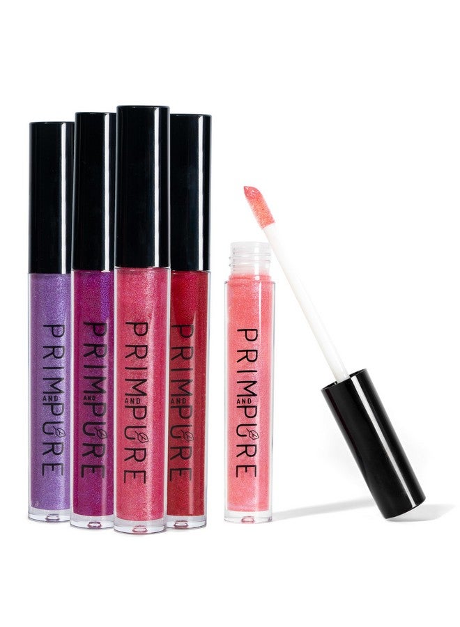 بريم اند بيور مجموعة ملمع الشفاه Prim and Pure Mineral Play (عبوة من 5 قطع) - ملمع شفاه للأطفال طبيعي 100%، عضوي، غير سام، صنع في الولايات المتحدة الأمريكية - Image 2